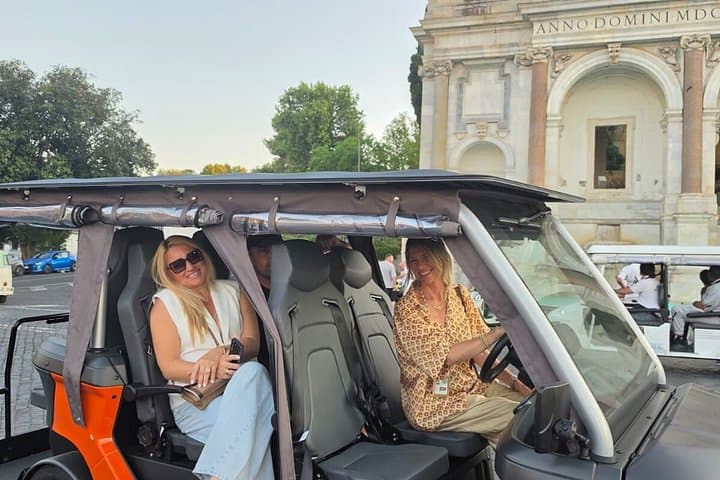 Rome Golf Cart Tour with Drink