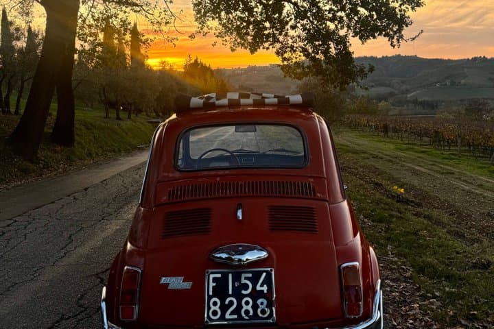 Self-Drive Vintage Fiat 500 Tour from Florence: Sunset Drive and Aperitivo