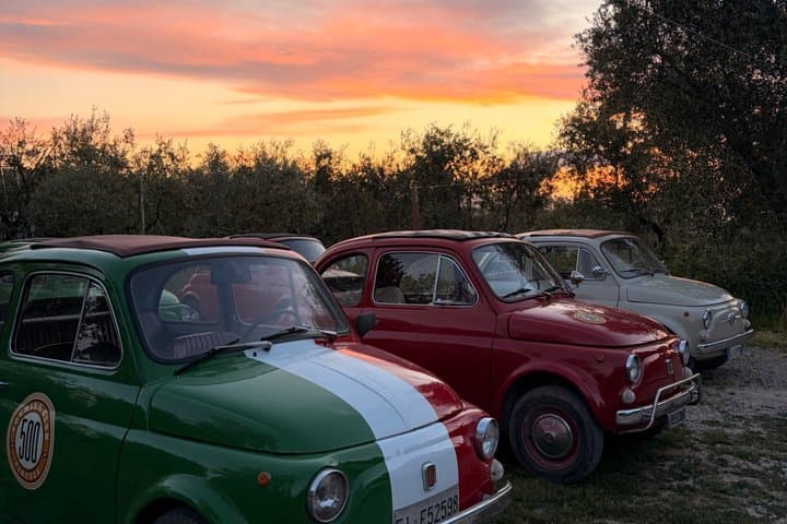 Self-Drive Vintage Fiat 500 Tour from Florence: Sunset Drive and Aperitivo