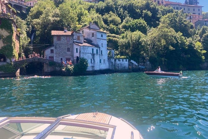Lake Como Private Tour Vintage Boat Nesso Waterfall and Bridge