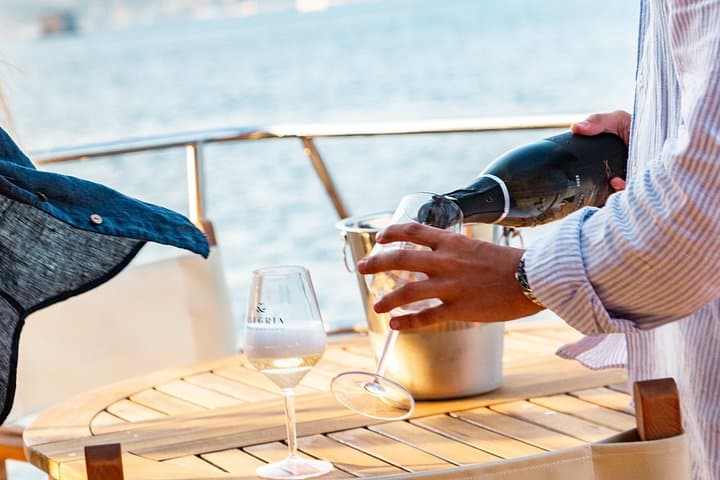 Sunset experience in Catamaran in the Gulf of Poets from the Sea