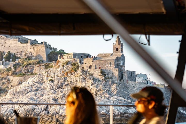Sunset experience in Catamaran in the Gulf of Poets from the Sea