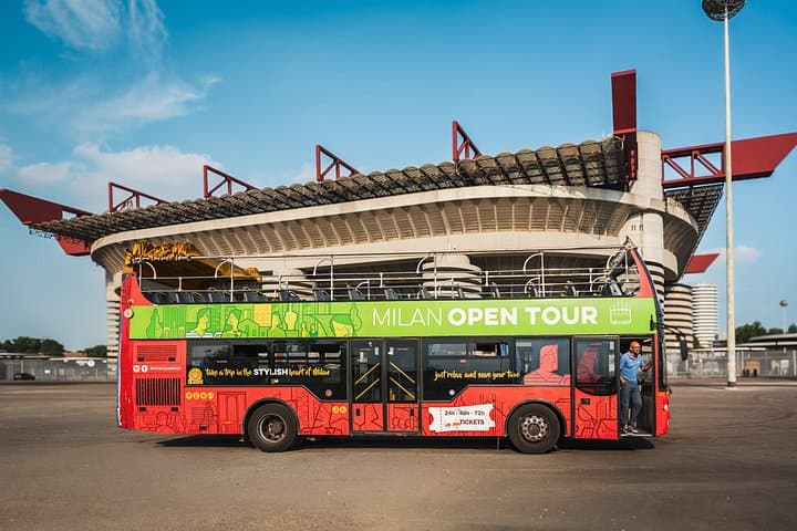 San Siro Museum Ticket and Gray Line Milan Hop-On Hop-Off Bus