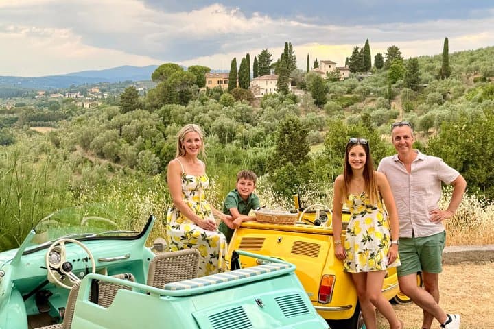 Florence Panoramic Tour in an Electric Fiat 500 Cabrio + Picnic