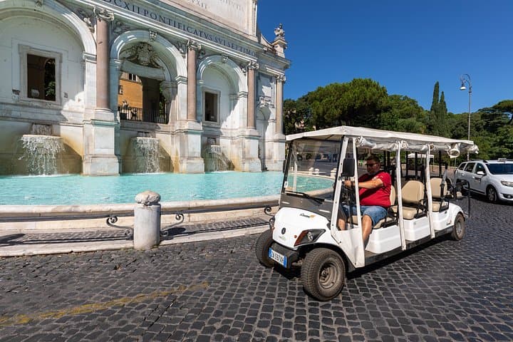 Rome Golf Cart Tour Hidden Gems with Coffee & Gelato