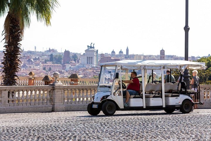 Rome Golf Cart Tour Hidden Gems with Coffee & Gelato