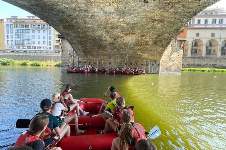 Soft Rafting in Florence under the Pontevecchio Arches