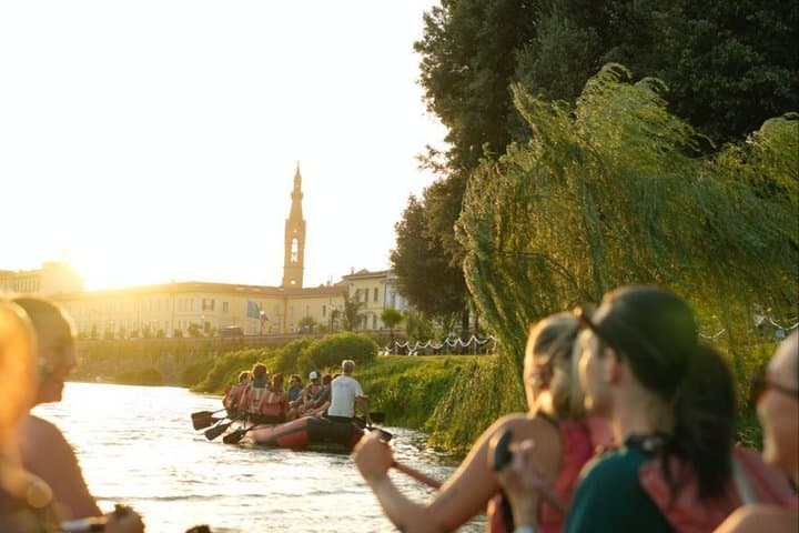 Soft Rafting in Florence under the Pontevecchio Arches