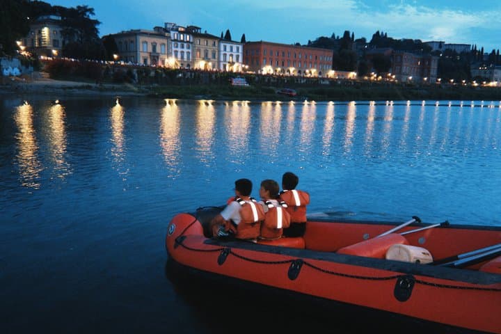 Soft Rafting in Florence under the Pontevecchio Arches