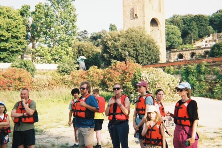 Kayak Soft in Florence under the Pontevecchio Arches