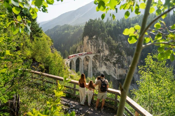 St Moritz & Swiss Alps Day Trip with Bernina Red Train from Milan