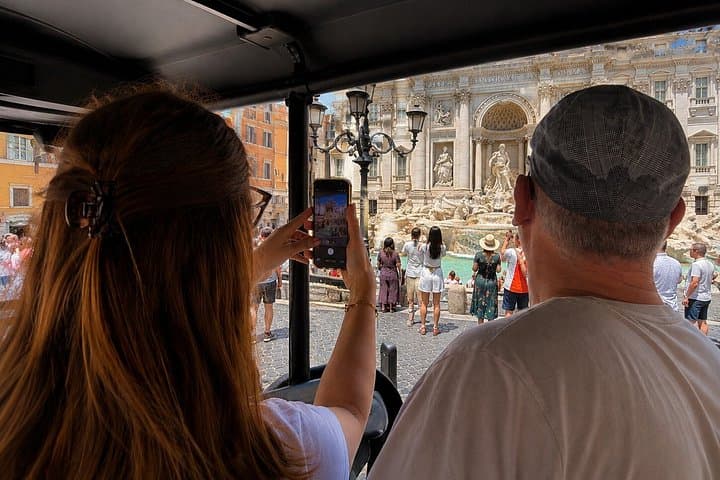 Rome Golf Cart Tour with Multilingual Audio Guide