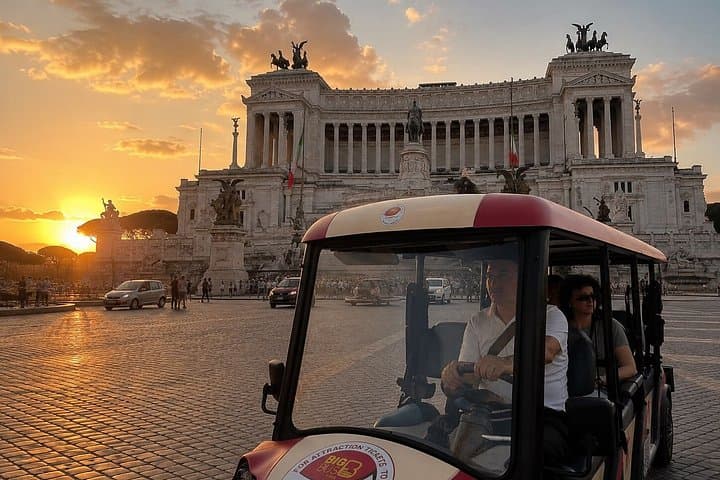 Rome Golf Cart Tour with Multilingual Audio Guide