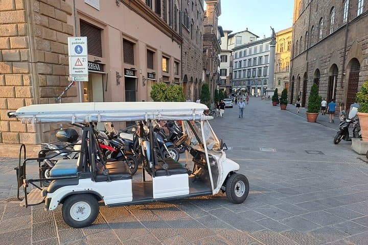 Private tour of Florence in golf cart with authorized local guide