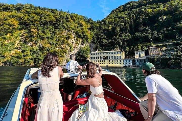 Lake Como Private Tour Vintage Boat Nesso Waterfall and Bridge
