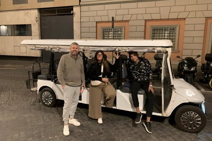 Rome by Night in Golf Cart
