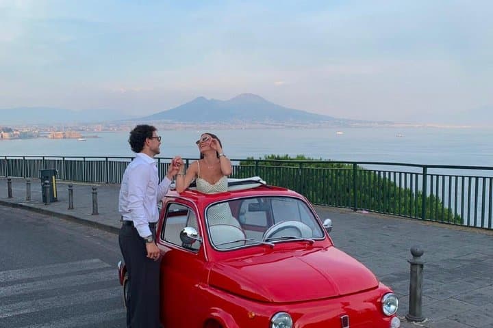 Panoramic Tour of Naples in a Fiat 500 and Photoshoot