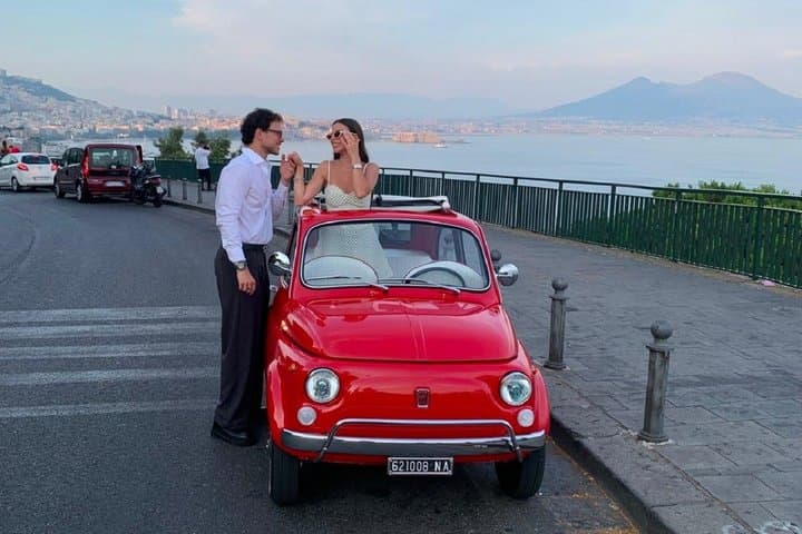 Panoramic Tour of Naples in a Fiat 500 and Photoshoot