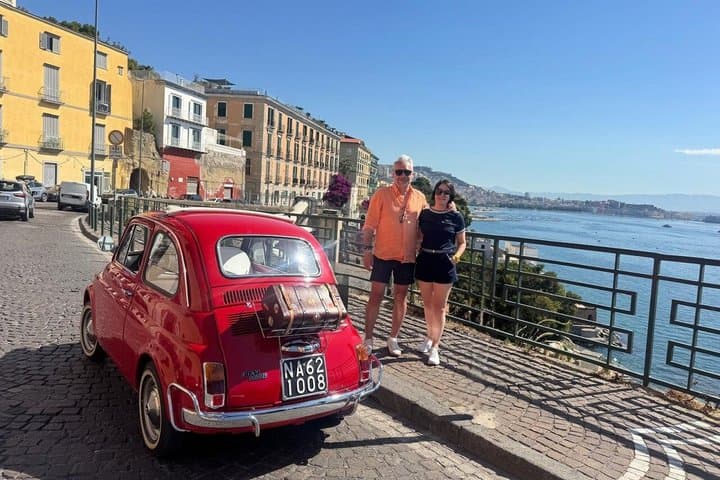 Panoramic Tour of Naples in a Fiat 500 and Photoshoot