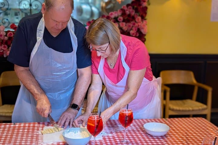 Make fresh pasta and Venetian Spritz Behind St.Mark Square