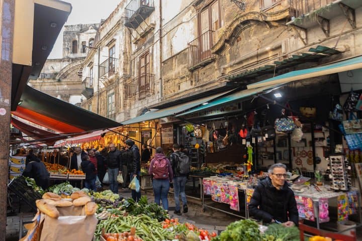 Palermo Ballaro Market & Street Food Tour by Eating Europe