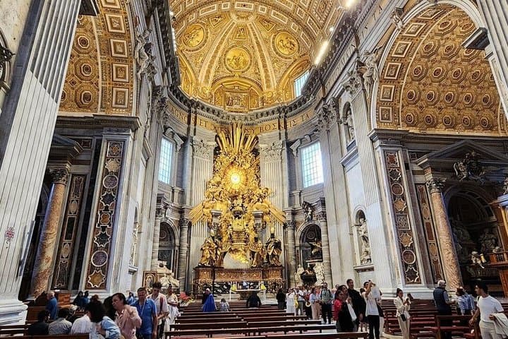 St Peters Basilica and Vatican Grottoes entrance with Audio Guide