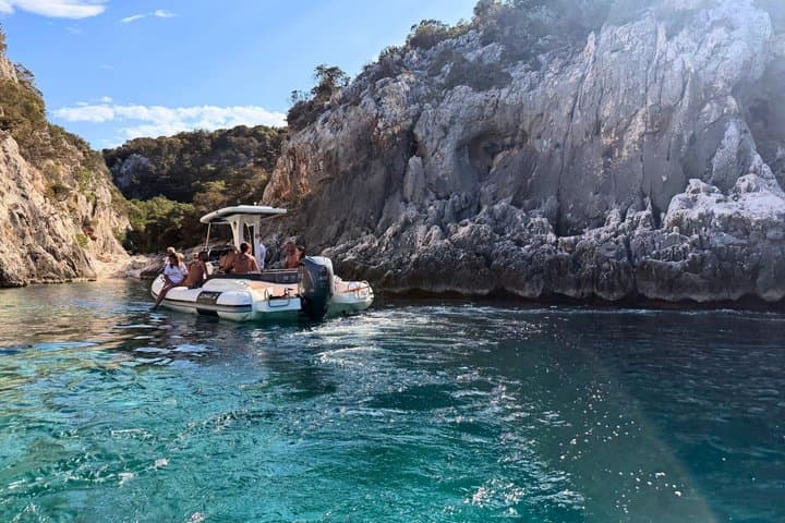 From Arbatax: RIB tour to Cala Mariolu and Cala Goloritzè