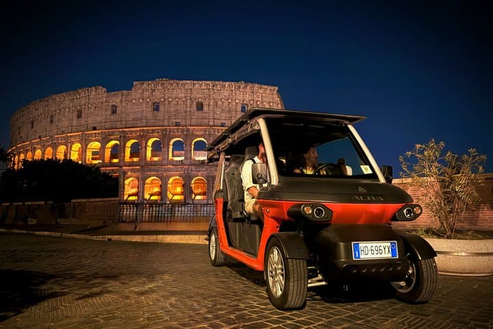 Rome Golf Cart Tour with Drink