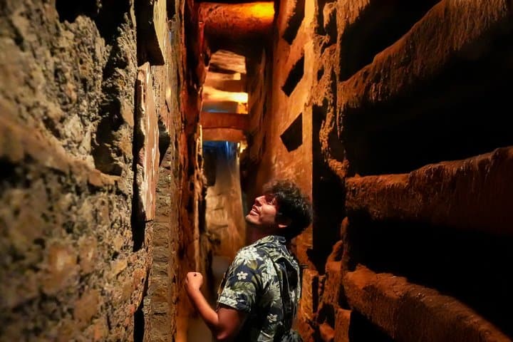 Rome Catacombs After-Hours Tour with Capuchin Crypt & Transport