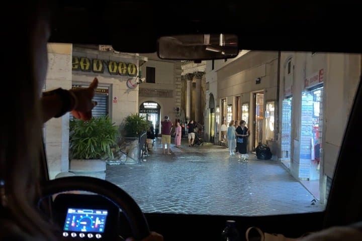Private Golf Cart Tour with Dinner Rome Under the Stars