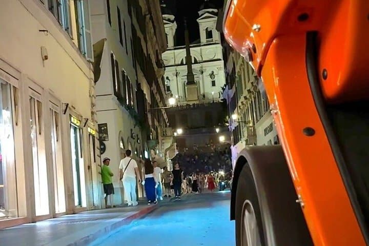 Private Golf Cart Tour with Dinner Rome Under the Stars