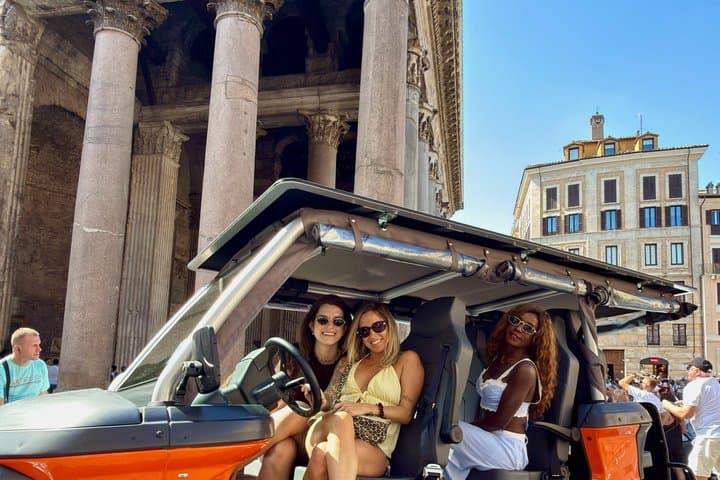 Rome Golf Cart Tour with Drink