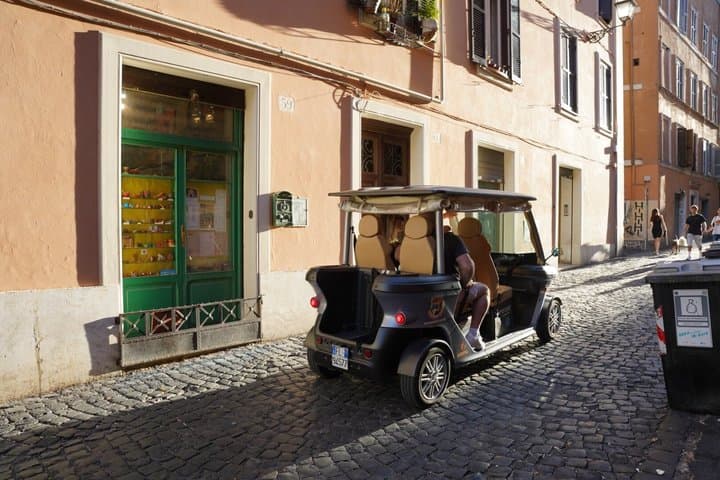 Rome in a Golf Cart Shared tour of Catacomb Ancient Appian
