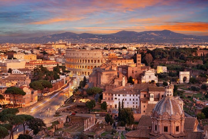 Colosseum, Forum, Palatine Hill with audio guide and Arena or Bus option