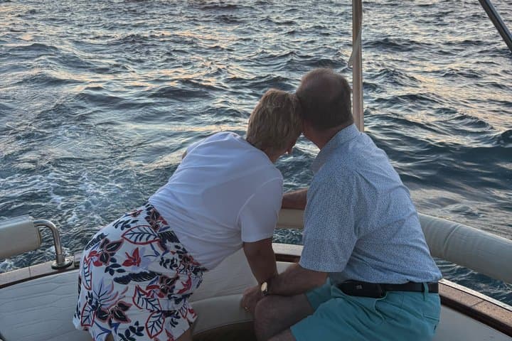 The Golden Hour: Sorrento's Sunset with Caprese cake