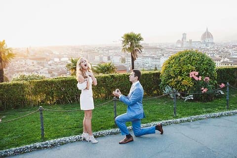 Marriage Proposal in Florence