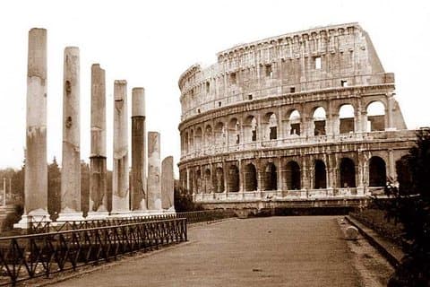 The Colosseum and Forum