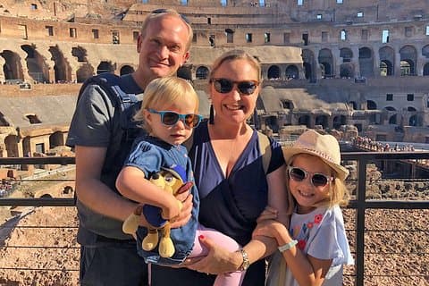 Family in the Colosseum