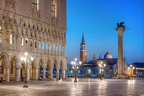 St. Mark's square, the final stop of the walking tour