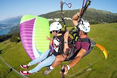 Tandem Paragliding Flight in Lombardy