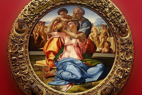 Uffizi Gallery, Michelangelo's TONDO DONI