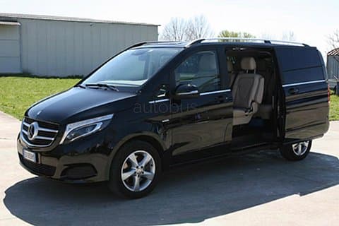 V class for 7 passengers or Vito class for 8 passengers