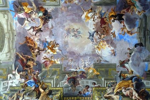 Church ceiling