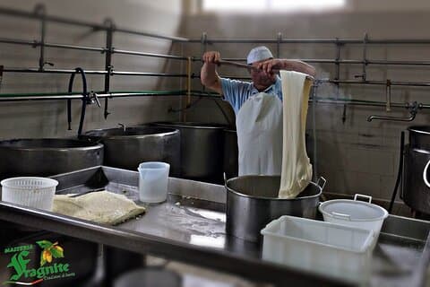Mozzarella spinning