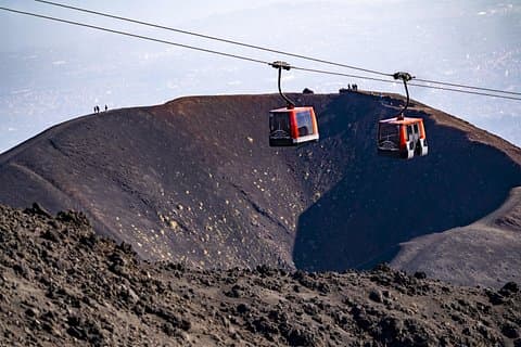 Cablecars and crater