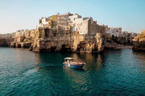 A boat ride along the coast of Polignano a Mare