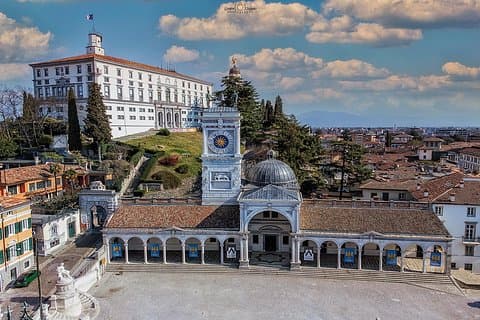 The historic center of Udine