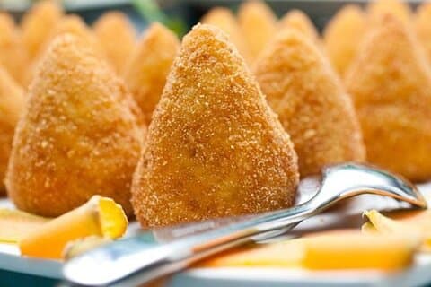 The crispy hand made arancini