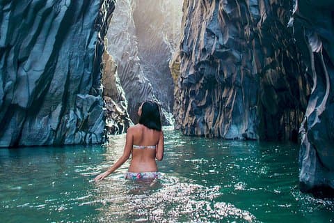 Gole Alcantara, refreshing bath