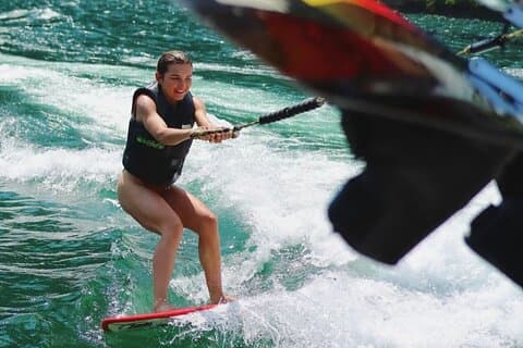 Wakeboard and Wakesurf on Lake Como with Mastercraft Boat